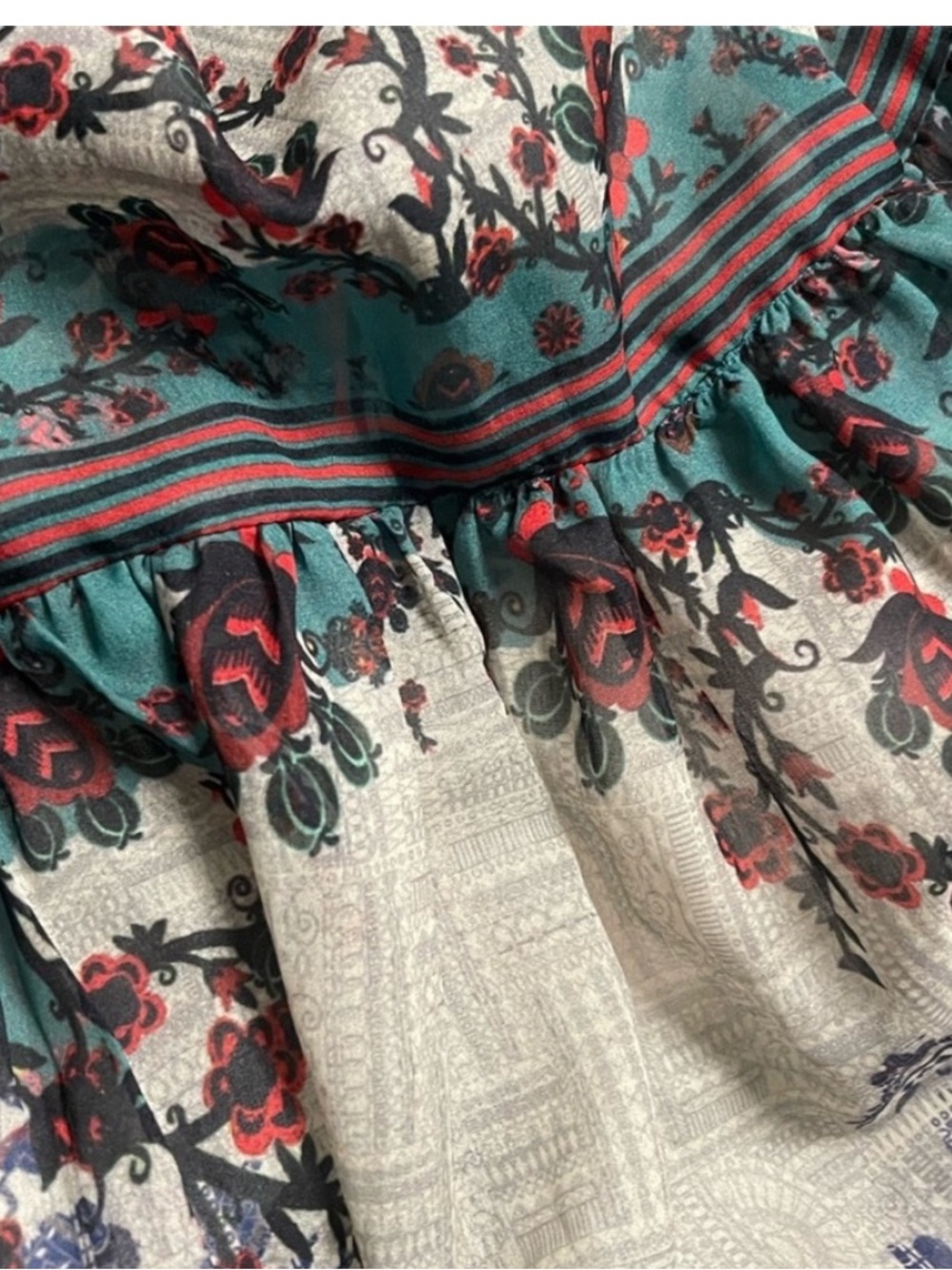 ANTHROPOLOGIE Bhanuni by Jyoti Madera Maxi Dress Sleeveless Floral size 2P - Picture 11 of 16